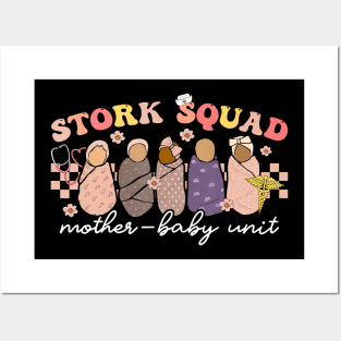 Stork Squad Mother Baby Unit Mother Baby Nicu Nurse Team Posters and Art